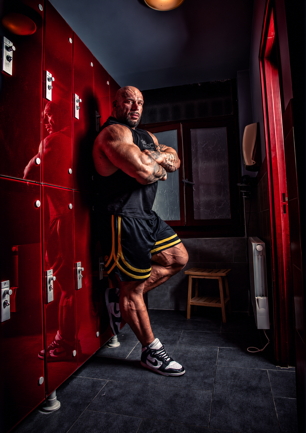 Morgan Aste in the gym